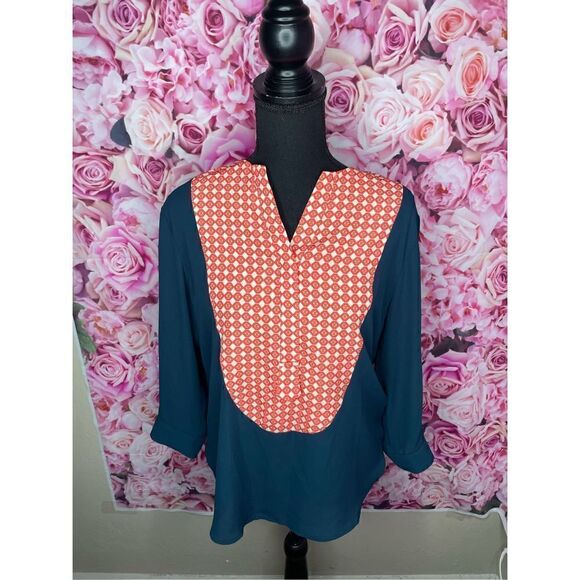 NWOT Collective Concepts Sheer Blouse-SMALL - Picture 1 of 6
